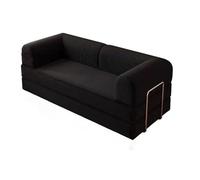 High-Density Foam Modular Sectional Sofa - Convertible Folding Single Sofa Bed with Armrest and Fixed Frame for Living Room and Bedroom