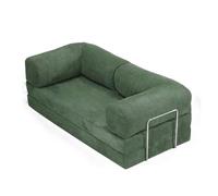 High-Density Foam Modular Sectional Sofa - Convertible Folding Single Sofa Bed with Armrest and Fixed Frame for Living Room and Bedroom
