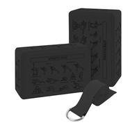 High Density Foam - Pilates Blocks 2-Piece Lightweight Gym Bricks, Comfortable and Easy-To-Grip Design, Versatile Exercise Accessory for Stretching, Balance, Strength Training, and Home