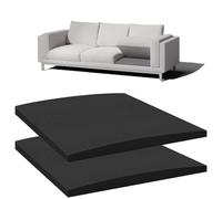 High Density Foam Sofa Cushion Support Board 50x50cm Under Cushion Pad for Sagging Seats 2-Pack Black Seat Support to Enhance Comfort & Prolong Sofa Life