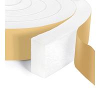 High Density Foam Tape Air Conditioner Window Seal, 2x1 Inch Thick Foam Stripe with Adhesive for Window AC Insulation, Weather Stripping for Doors and Windows Insulation, AC Foam Tape, White