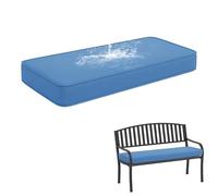 High-Density Foam Waterproof Outdoor Bench Cushion - Non-Slip Base for Garden Patio & Balcony Seating Sky Blue 150x30x5cm - Ultimate Comfort & Style Solution