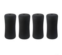 High Density Foot Foam Pads 2/4PCS Replacement Rollers for Leg Curl Machine Tube 22-25mm Black Fitness Equipment Parts(4PCS)