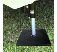 High Density Heavy Duty Outrigger Jack Pad, Unbreakable Rv Landing Gear Pads with Handle 12 16 20 24 28in Wide, Stackable Stabilizing Pad for Trailer Crane Wrecker Ladders 60x60x6cm/23.6x23.6x2.4in