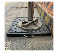 High Density Heavy Duty Outrigger Pad, Unbreakable Rv Landing Gear Pads with Handle 12 16 20 24 28in Wide, Stackable Stabilizing Pad for Trailer Crane Wrecker Ladders(# A,70x70x6cm (27.6x27.6x2.4