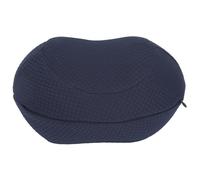High Density Memory Foam Knee Pillow, Comfort Sleeping Leg Pillow Cushion, Ergonomically Designed Rugby Ball Shape with Removable Cover, for Side Sleepers and Back Pain Relief (Navy Blue)