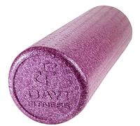 High Density Muscle Foam Rollers by Day 1 Fitness - Sports Massage Rollers for Stretching, Physical Therapy, Deep Tissue, Myofascial Release - Ideal for Exercise and Pain Relief - Solid Purple, 18”