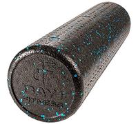High Density Muscle Foam Rollers by Day 1 Fitness - Sports Massage Rollers for Stretching, Physical Therapy, Deep Tissue, Myofascial Release - Ideal for Exercise and Pain Relief - Speckled Blue, 24”