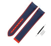 High Density Nylon Silicone Watchband For Watch Band 20mm 21mm 22mm Rubber Watch Strap folding clasp Curved end wristwatches belt