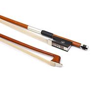 High Density Pernambuco Wood Violin bow 4/4 Strong Straight bows with Ebony frog White HorseHair Properly balanced