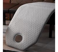High Density Sponge Massage Table Topper, Spa Massage Table Pad Thicken 2.8IN, Non-Slip Lash Bed Cushion with Face Hole for Beauty Salon Massage Dark Gray(T) 27.6x74.8in