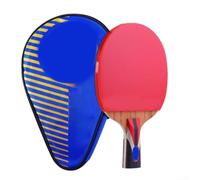 High Density Sponge Table Tennis Racket 190g Pro | 9-layer wood carbon, high density sponge, fast speed, stable bounce, red black rubber