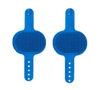 High-Density Teeth Enhanced Pet Silicone Grooming Table Corner Self Tickle for Dogs Cats Bathing Massaging Self Cleaning Brush (Blue)