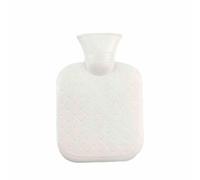 High-Density, Thickened, Solid-Color, Refillable Hot Water Bottle for Belly and Hand Warming.-A06 White 1000Ml