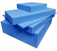High Density Upholstery Foam Cut To Size, Premium Blue Seat Cushion, Foam For Reducing Pain, Replacement to Seat pads, High Chair Seat, Bench, Sofa & Window Seats (60 x 60 x 5CM)