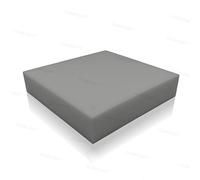 High Density Upholstery Foam for Chair Pads, Seat Cushions & Furniture Reupholstery | High density foam for sofa bed padding, Cushion filler for Outdoor Cushions & Sofa Pads (Grey, 33 x 33 x 2.5 cm)