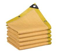 High-Density Yellow Greenhouse Shade Net - 80-90% Sun Protection for Outdoor Garden Patio Canopy - Available in 2x2m 2x3m 2x4m 4x6m 4x8m 5x12m (16.4x39.4ft)