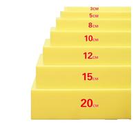 High Density Yellow Upholstery Foam Sheet Cut to Any Size for Furniture Renewal,Premium Quality Sponge Padding for Cushions,Sofa,Seats,Beds,Custom Size (Custom Size,15cm Thick)