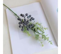 High-Detail Artificial Berry Flowers for Photo Shoots and Display Purposes with True-to-Life Elements (Purple)