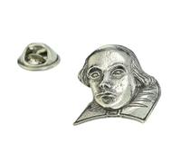 High Detail William Shakespeare Pewter Lapel Pin Badge XWTP012