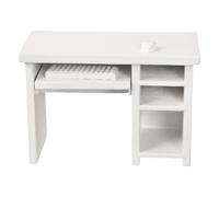 High Detailed 1/12 Dollhouses Miniature Computer Desk And Keyboard And Dollhouses Accessories For Craft Enthusiasts Realistic Accessories