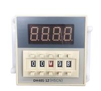 High DH48S-1Z Digital LED Programmable Timer Time Relay Switch DH48S 0.01S-99H99M DIN RAIL AC110V 220V 380V Base(AC 220V)