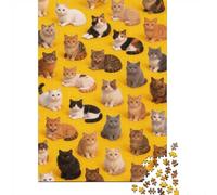 High Difficulty And Interesting 1000 Piece Jigsaw Puzzle Premium Paper Best Jigsaw Puzzles Many Cats Adult Puzzles Home Decor Stress Relief Puzzle Halloween 70x50cm/1000pcs