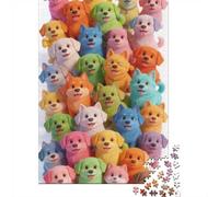 High Difficulty And Interesting 1000 Piece Jigsaw Puzzle Premium Paper Best Jigsaw Puzzles Many Dogs Adult Puzzles Home Decor Mindfulness Puzzle Adult Puzzle Gift 52x38cm/1000pcs