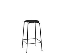 High Dot Bar Stool H65 Black/ Black Leather