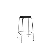High Dot Bar Stool H65 Chrome/ Ash Wood