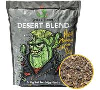 High Drainage Cactus Soil Potting Mix with Mycorrhizal Fungi - 8 Pounds / 4 Quarts of Soil for Succulents and Cactus - Slightly Acidic, Gritty Soil for Healthy Indoor Plants - Spike & Bloom