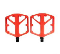High Durability Aluminum Alloy Mountain Bike Pedals Pair Equipped with DU Bearings to Improve Pedaling Experience (red)