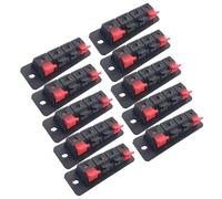 High Durability Auditory Terminals Clip 4Pin Spring Loads Connectors for LED Testing Loudspeaker Wiring Projects LED Aging Terminals