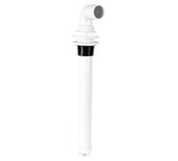 High Durability White PVC Overflows Drain Tube Suitable for 1-1/2 Inch Thru Hull Fittings Applications for Boats Watercraft Drainage Solution