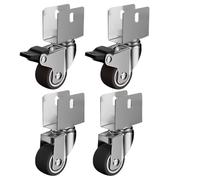 High Duty 1 Inch Replacement Casters 4 Swivel Wheels for Furniture Direct Shipping (2 Universal & 2 Brake) Enhance Mobility & Stability for Heavy Duty Use