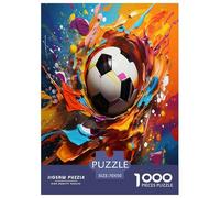 High Dynamic Football Jigsaw Puzzles Puzzle for Adults Kids. 1000 Piece Impossible Challenge Toy Educational Games Home Decoration for Educational Games Gifts 70x50cm/1000pcs