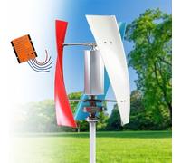 High-Efficiency 14000W Vertical Wind Turbine, Magnetic Levitation Power Generator for 12V/24V/48V Systems, Colorful Helical Design with Controller