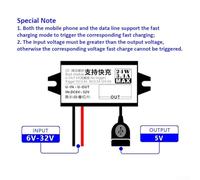 High Efficiency 24W DC Voltage Converter 6V 32V to 5V for Fast Charging in Vehicles and Electronics