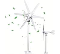 High Efficiency 800W Wind Generator with 6-Blade Fan, 12V/24V Electromagnetic Wind Turbine, Low Noise Renewable Energy Solution for Home and Outdoor Use
