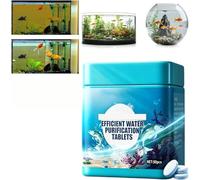 High-Efficiency Aquarium Water Purification Tablets, Portable Rapid Clear Aquarium Tablets, Keep the Waters Clear, Remove All Kinds of Turbidity, for Freshwater Aquariums (1)