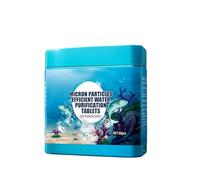 High-Efficiency Aquarium Water Purification Tablets, Portable Water Purification Tablets, Keep the Waters Clear, Safe and Gentle Formula, for Freshwater Aquariums (1box)