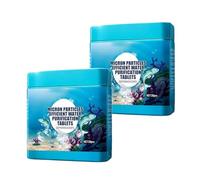 High-Efficiency Aquarium Water Purification Tablets, Portable Water Purification Tablets, Keep the Waters Clear, Safe and Gentle Formula, for Freshwater Aquariums (2box)