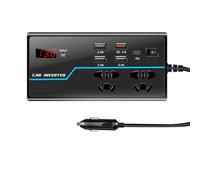 High Efficiency Car Inverter Multiple Protections Car Inverter 12V/24V To 110V/220V With Digital Screen Power Converter To Inverter