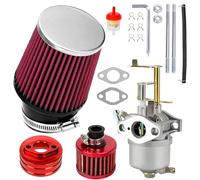 High Efficiency Carburetor for Coleman CT100U CC100X SK100 Predator 79cc 97cc 100cc Engine Mini Bike Go Kart Powermate edger 152F 154F 156F GEN1100 Generator Pump Water Parts(A-red)