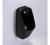 High Efficiency Commercial Washout Urinal, Space-Saving Ceramic Design, Universal Hidden Water Outlet for Men's Bathroom Use