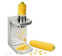High-Efficiency Corn Stripper Machine, 40W Automatic Corn Sheller, 6.5cm Chute & Stainless Steel Design, Quick Threshing for R-aw & Cooked Corn, for Restaurants & Home Kitchens