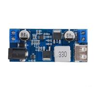 High Efficiency DC-DC Converter 24V 12V to 5V 5A Module with USB Charging Port for Solar Panel Systems
