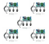 High Efficiency Double Channel Auditory Amplifier Board TPA3116D 80W with Adjustable Bass and Low Heat 5pcs Stereo Amplifier Circuit Board