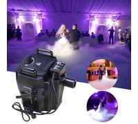 High Efficiency Dry Ice Fog Machine Low Lying Smoke Fog Machine, Dry Ice Effect Fogger Machine Stage Smoke Machine for Halloween Wedding Party Club(3500W)