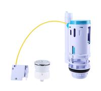 High Efficiency Dual Flush Toilet Cistern Valve,Toilet Flush Mechanism Set with Easy Push Button,Toilet Flush System Replacement for Close-Coupled WC,Water Saving Toilet Cistern Retrofits